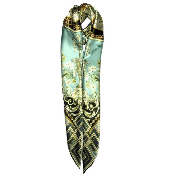 NWT Genuine 100% Mulberry Silk Satin Scarf 41"x41" Large Square Shawl 5945 - Picture 5 of 8